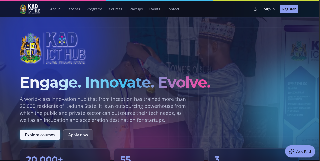 KAD ICT Hub Platform preview