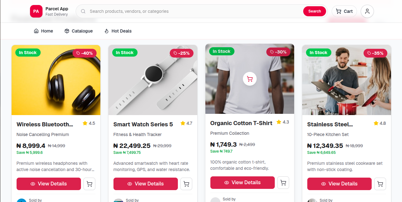 Parcel App preview
